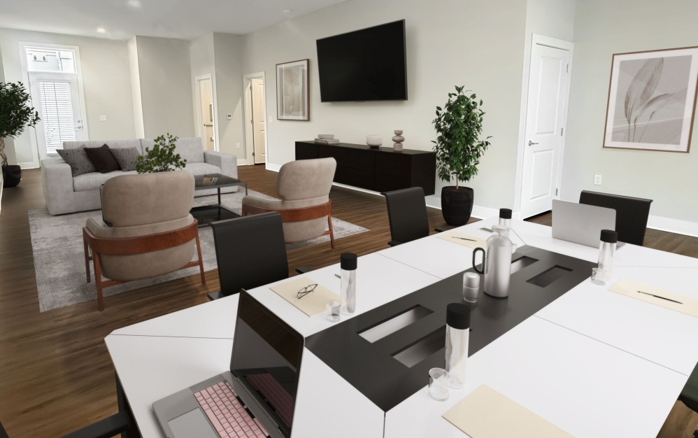 townhome with home office set up
