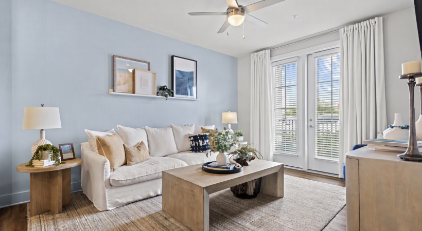 Spacious and well-lit living spaces